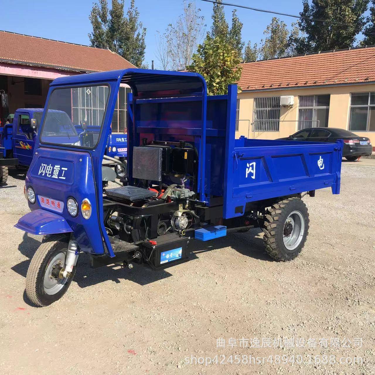 家用拉麦子农用柴油三轮车环自卫创980文全封闭垃圾运车清工程卸