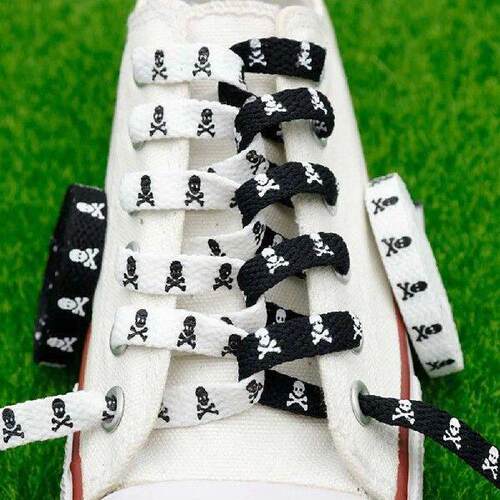 2 Pair Shoelace Rope Laces Thick Goth Mens Casual Dress