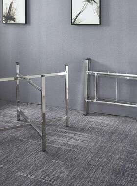 简易大架圆桌架可折叠不AL100528锈钢腿支架桌脚餐桌折叠桌桌腿桌