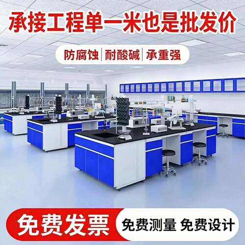 全钢实验台实验室工作台化验室操作台试验台实验桌边台钢木实验台