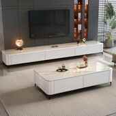 岩板茶几电客家用2025新款 小户型现轻厅YZ奢代简约落地视柜组合