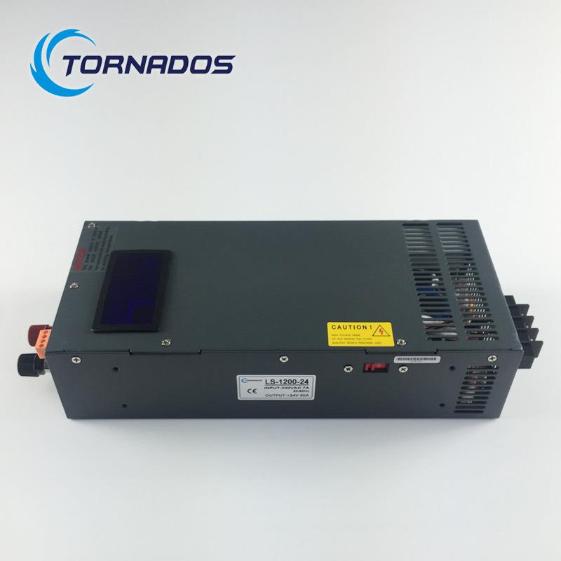 1200W24V开关电源0-24V50A电压电流可调带数显直流电源LS-1200-24