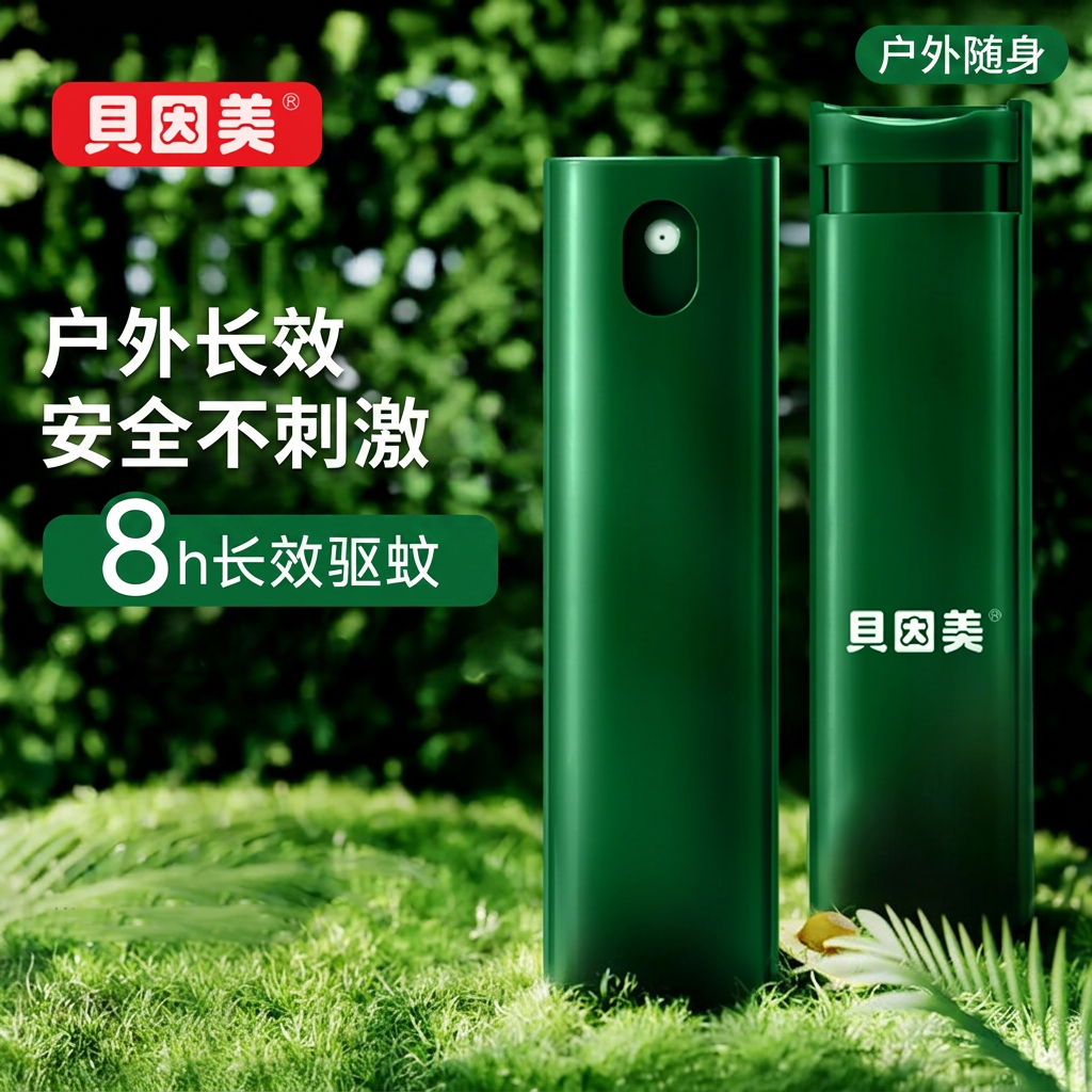 贝因美驱蚊喷雾户外防蚊液8h长效随身便携温和不刺激