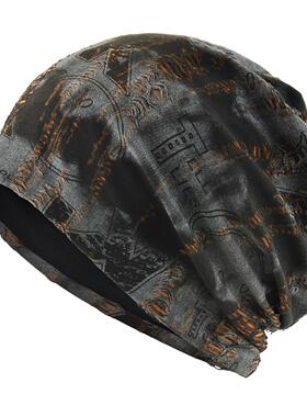 Y2K Graphic Beanie - Lightweight Breathable Black Cap with