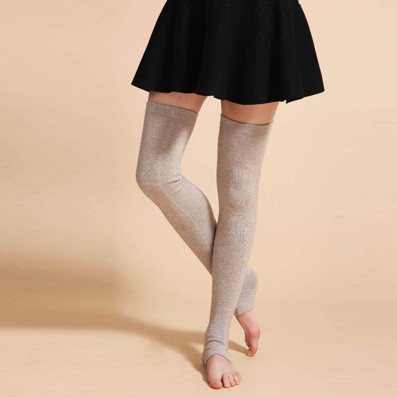 直销新款秋冬新款韩版羊毛护膝护腿加长修身保暖过膝羊毛护袜袜套