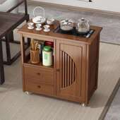 移动茶台烧水壶一体阳台小茶桌椅组合家用茶水柜带轮小茶车茶边几