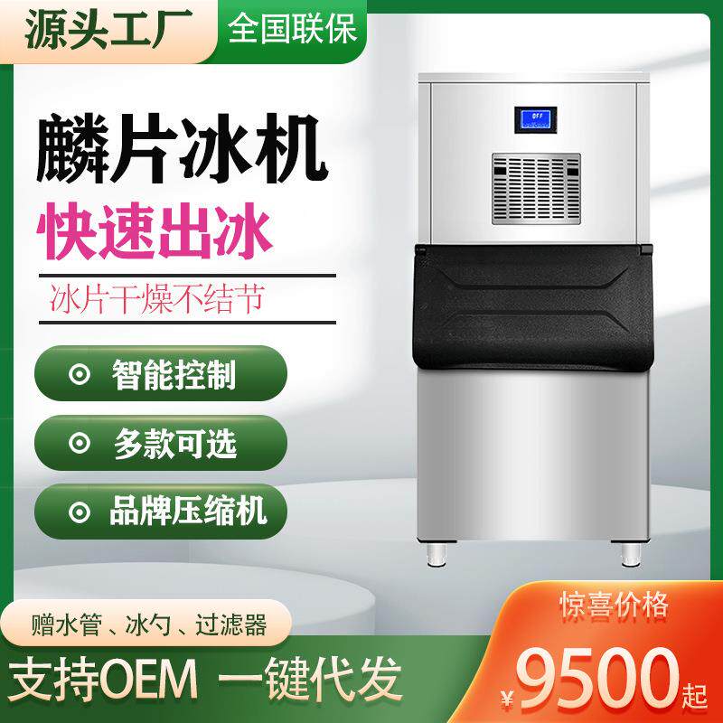 商用片冰机300kg公斤海鲜自助餐鱼鳞片制冰机冷藏保鲜冰片机
