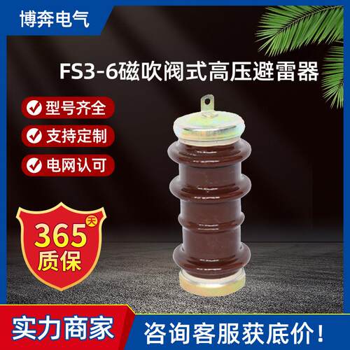 FS3-6磁吹阀式高压避雷器FS4-10FS2-3FX(Y)S配电型用FS-15/20KV