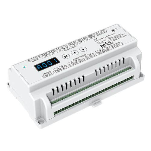 D24 24通道恒压DMX512解码器/主控 12-24VDC输入 24 x (36-72)W