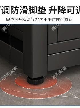 厨房置物落地波微炉烤箱架收纳柜储物层台柜子多家EOA用切菜桌工