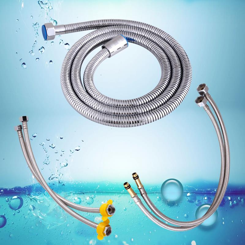 编织软管淋浴器热水器马桶高压防爆4分冷热加长进水软管连接管子