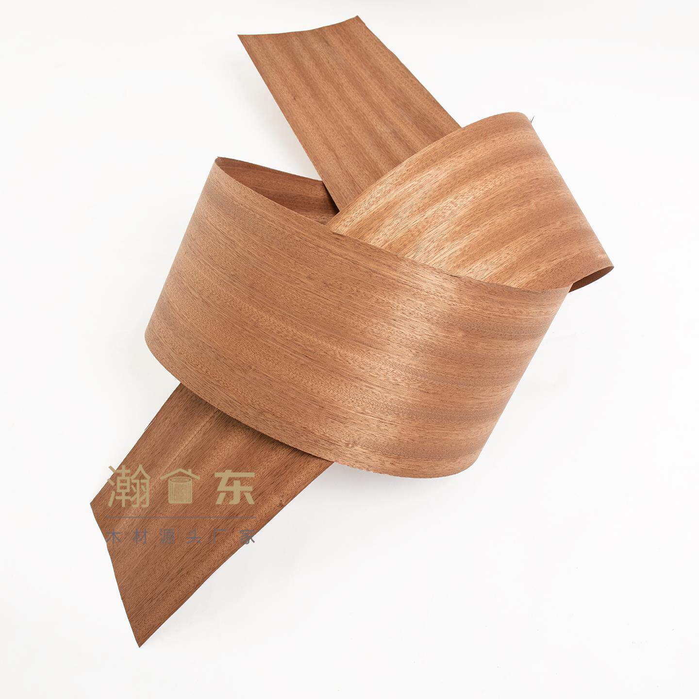 天然沙比利红色实木木皮婚礼花艺木条木片材料家具板翻新手工贴皮