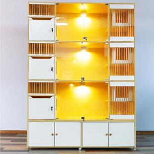 不占地猫别墅小户型家用猫笼子猫舍猫屋室内实木猫笼豪华阳台猫柜