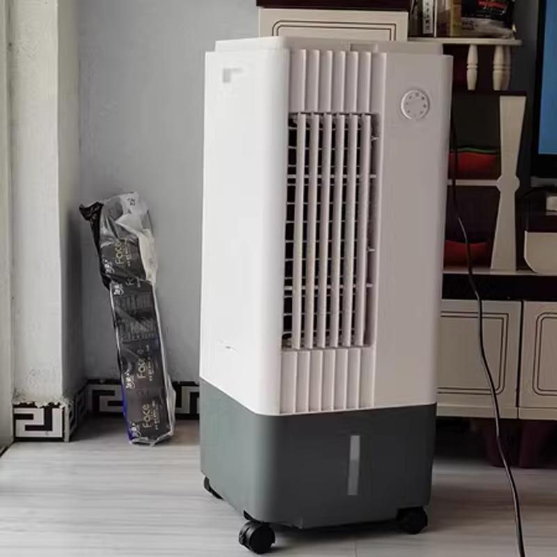雷豹家用节能冷风机EC1520防尘过滤网22L水箱支持上加水玻璃翻盖