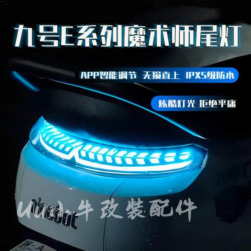 九号E80c/E125/E200P魔术师尾灯E100/N70/M85C/E80Cmk2后尾灯可调