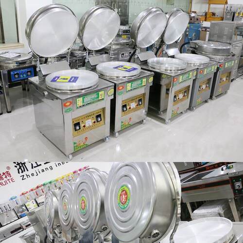 YLBD-80/128型燃气电饼铛烤饼机煎大饼锅贴机摆摊烙饼机