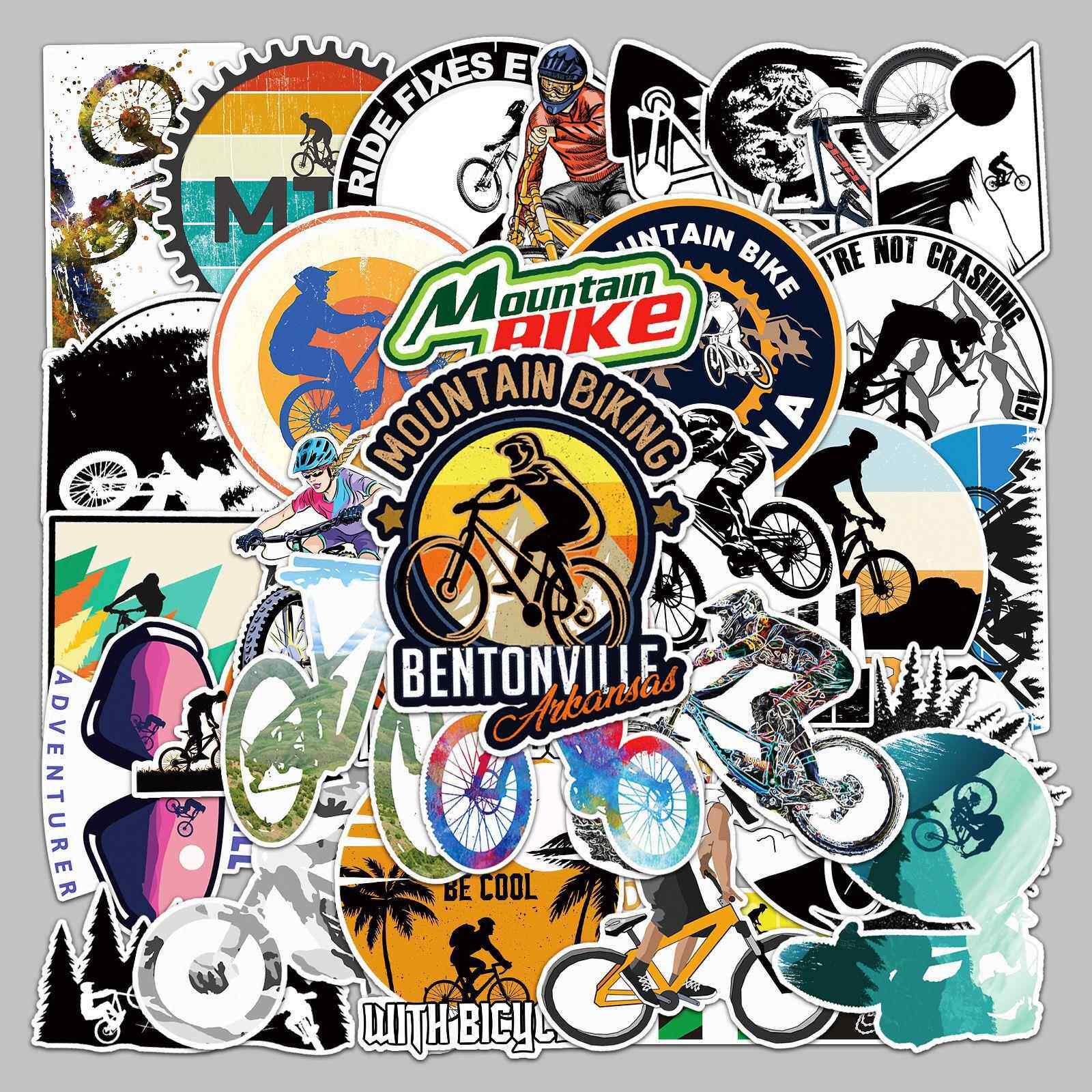 新款直销50张自行车潮流创意防水涂鸦 行李箱滑板车电脑平板卡通