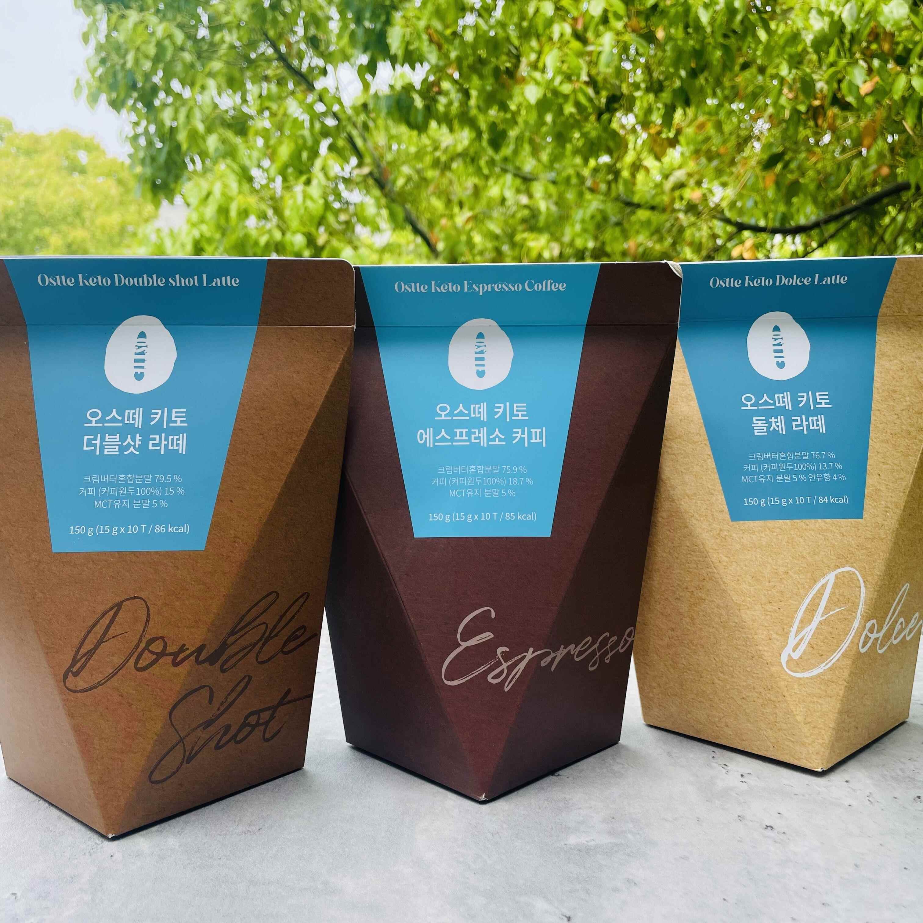 韩国Ostte防弹咖啡生酮欧美调配第三代饱腹代餐0蔗糖双倍拿铁