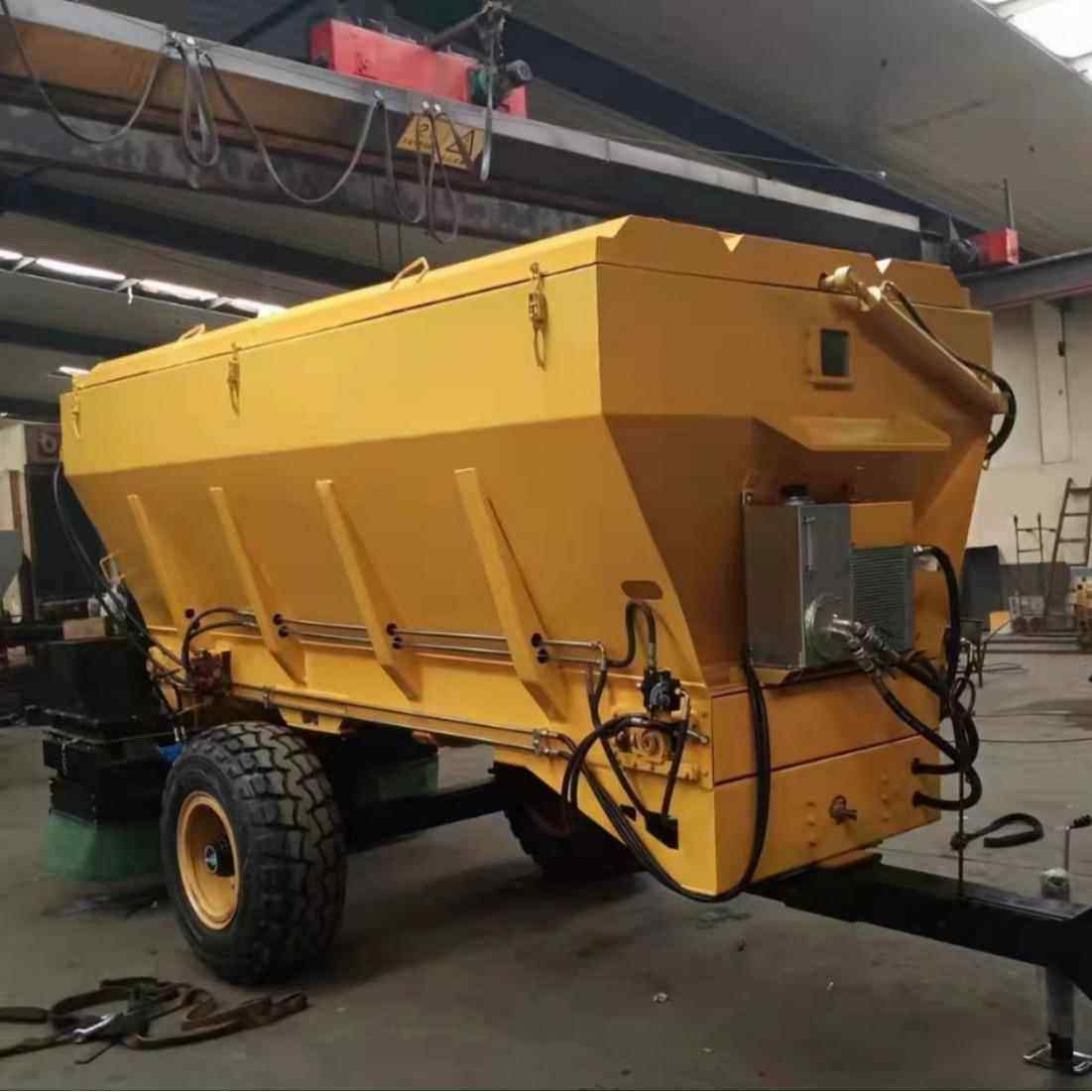 车载融雪剂撒布机道车挂路面养护除雪洒盐机小型汽油融雪剂撒布机