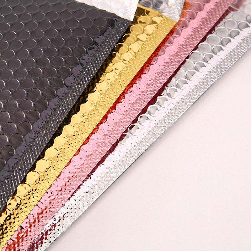 现货彩色镀铝膜气泡袋加厚银色泡沫快递袋子防水气泡袋厂家