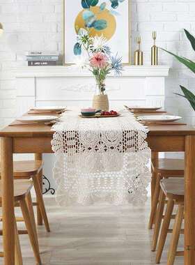 手新中式桌轻奢工镂空桌布美式复古F5M6JM7J电视柜茶旗席台防茶尘