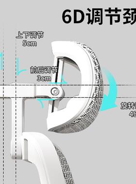 体工学人7802护腰支撑午休可躺坐靠背久坐办椅镂空垫神器电公脑椅