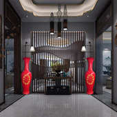 落开业大号印刷摆件花瓶地大编制瓷客厅乔迁居家中式 饰品仿花瓶 装