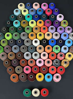 梅斯0.55mm亚麻圆蜡线皮革手缝线diy手工皮具Meisi缝纫线97个颜色