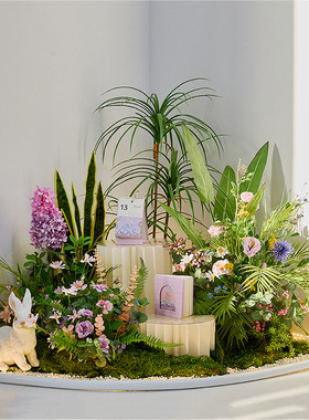 假仿真花朵摆设商美场橱窗装17088饰场景布置轻奢陈摆件仿花真造