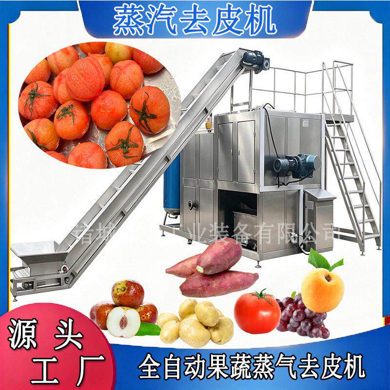 可定制蒸汽去皮机番茄圣女果脱皮机食品厂果蔬加工流水线机械设备