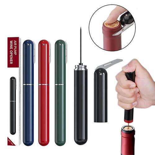 Safety Air Pump Wine Bottle Opener with Foil Cutter Wine Cor