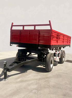 5吨液压自卸式拖车7c-5农用拖车拉粮食重型四轮牵引拖车