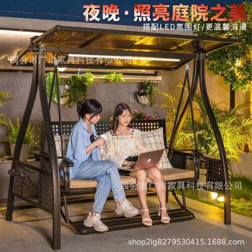 外秋吊篮吊椅摇篮秋千户庭院花园阳台室外休千闲家T67用别墅人摇