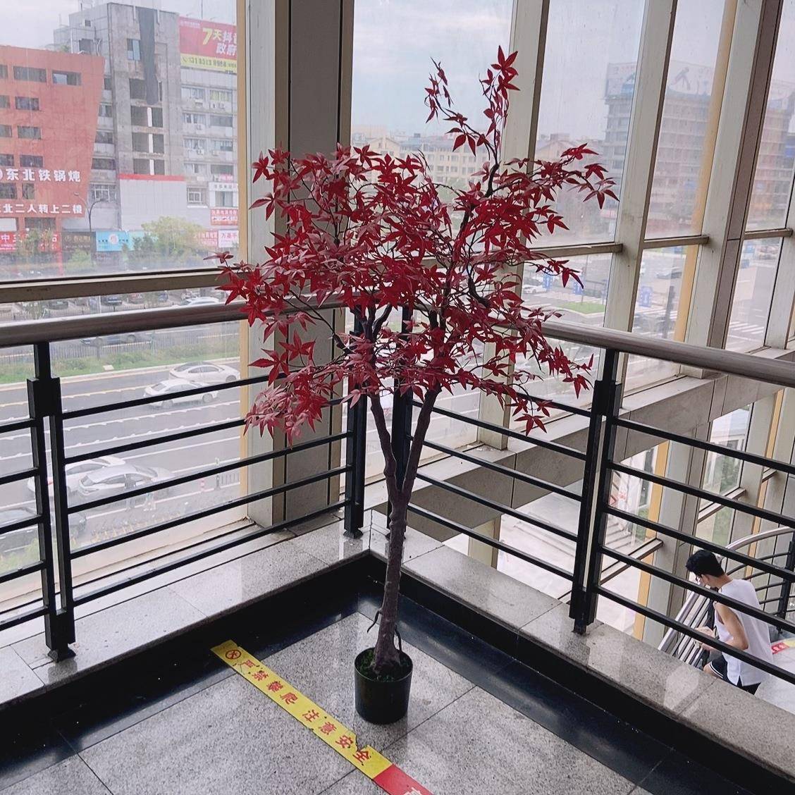 工厂盆栽仿真植物红枫树可拆假树鸡爪形禅意庭院造景拍摄道具装饰