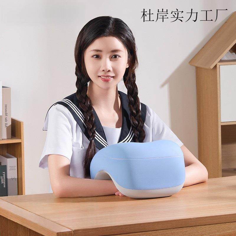 杜岸A#95记忆棉冰午睡枕觉办公室午休小学生趴丝枕桌上趴枕抱枕睡