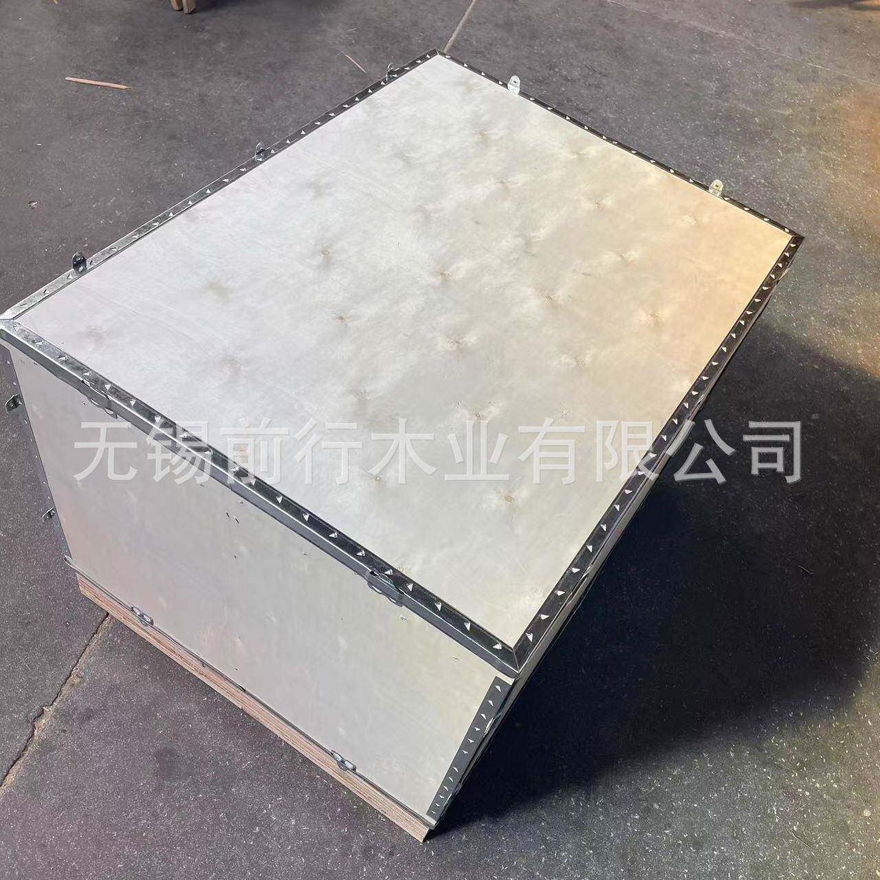 厂家钢边箱加工免熏蒸木箱可拆卸钢边箱胶合板木箱打包箱