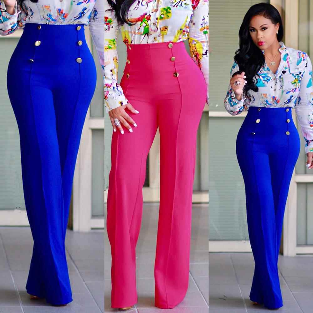 with stretch flared fashion slim double-breasted slight