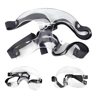 新款篮球足球防护护脸鼻万圣节运动透明面具男上半脸表演派对跨境