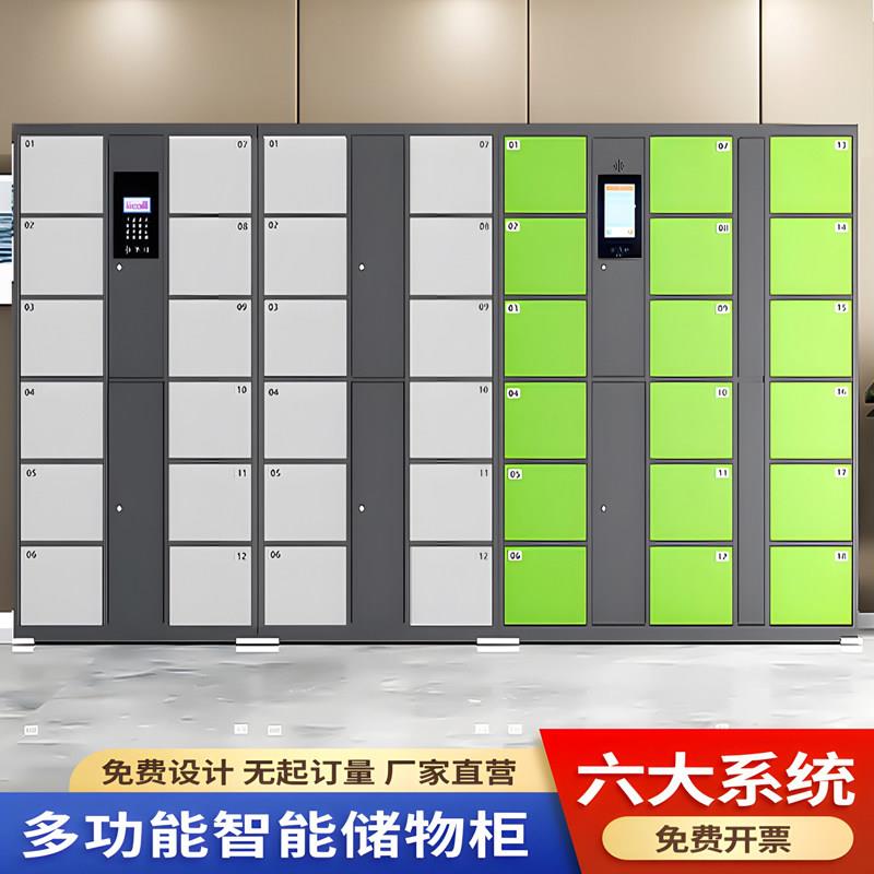 智能置物柜人脸识别员工电子收纳柜商用行李寄存柜超市自动存取柜