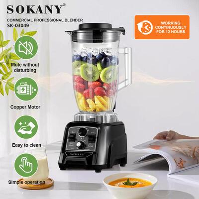外贸SOKANY03049搅拌机6L商用专业榨汁机可调挡破壁机BLENDER