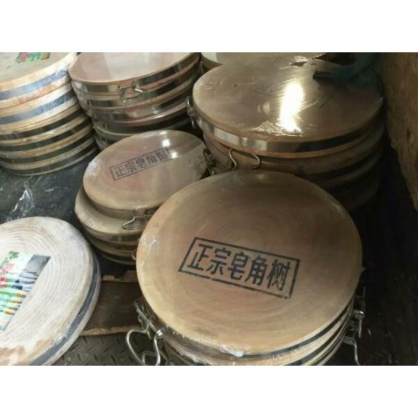 皂角树菜板实木原木墩子菜墩木特加厚肉家用大号砧板皂角圆形酒店