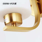走廊过道壁挂灯 床头壁灯卧室简约客厅灯全铜 欧式 全铜灯壁灯