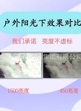 21.5寸户外高亮液晶屏 1500亮度 工业宽温-20+70℃ 可带触摸功能