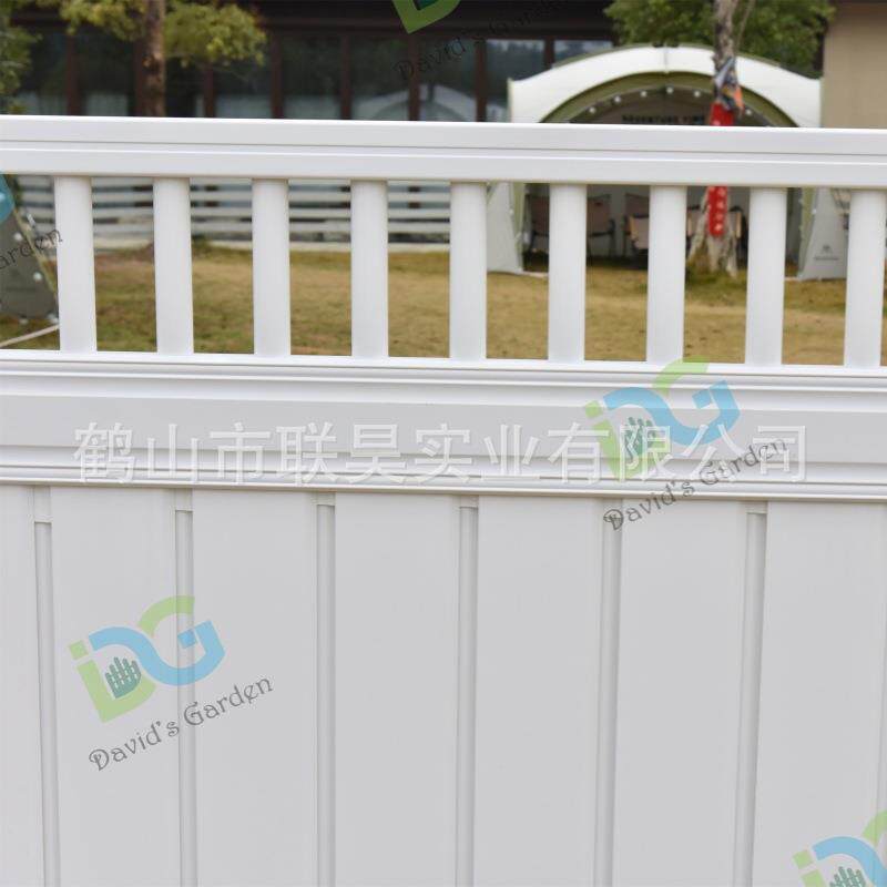 PVC护栏半封闭护栏美式庭院乙烯基栅栏别墅篱笆SEM-PRIVACY FENCE
