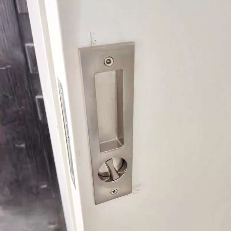 移门卫生间室内推门锁推拉门简约锁具木门阳台隐形拉手双面锁