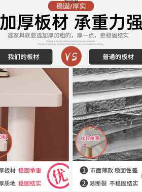 化梳妆台一简约现代卧室化屋妆桌网红书UWU桌小户型出租收纳柜体