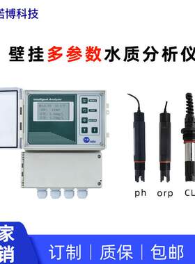上海诺博壁挂式多参数水质检测仪pHorp余氯检测仪自来水质监测仪