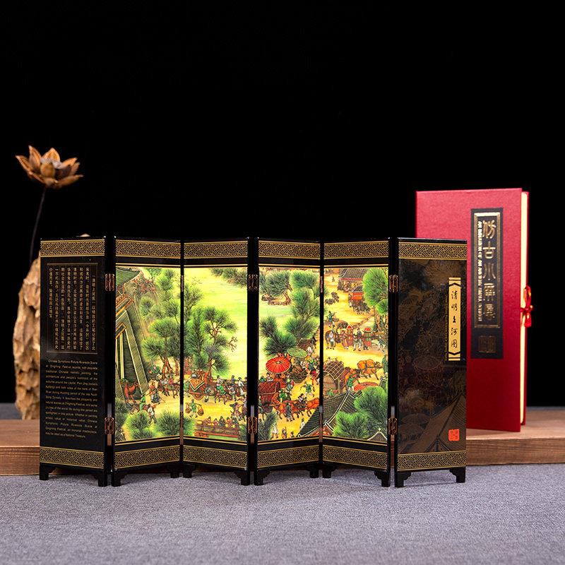 采购产品中国风格小漆器,小屏风饰品,新型中国风格装饰特殊手工