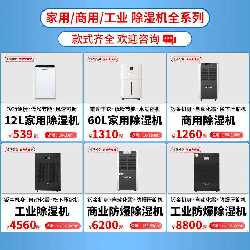 米风12L家用除湿机 静音卧室房间地下室抽湿机潮湿防霉空气净化器