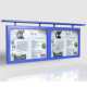 挂窗宣传栏阅报栏橱窗广告牌企业壁挂式 公示栏社区学校公告告示栏